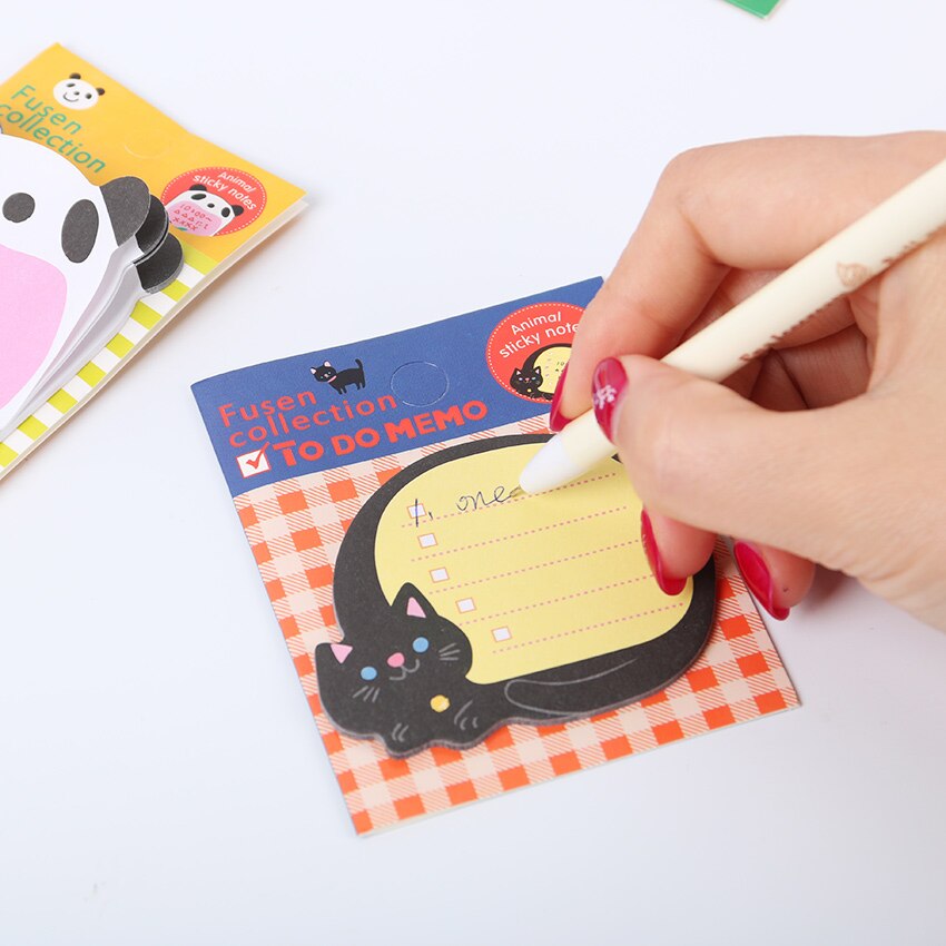 Kawaii Unieke Scrapbooking Bos Dier Serie Staicker Kantoorbenodigdheden Vlaggen Memo Boek Marker Sticky Notes