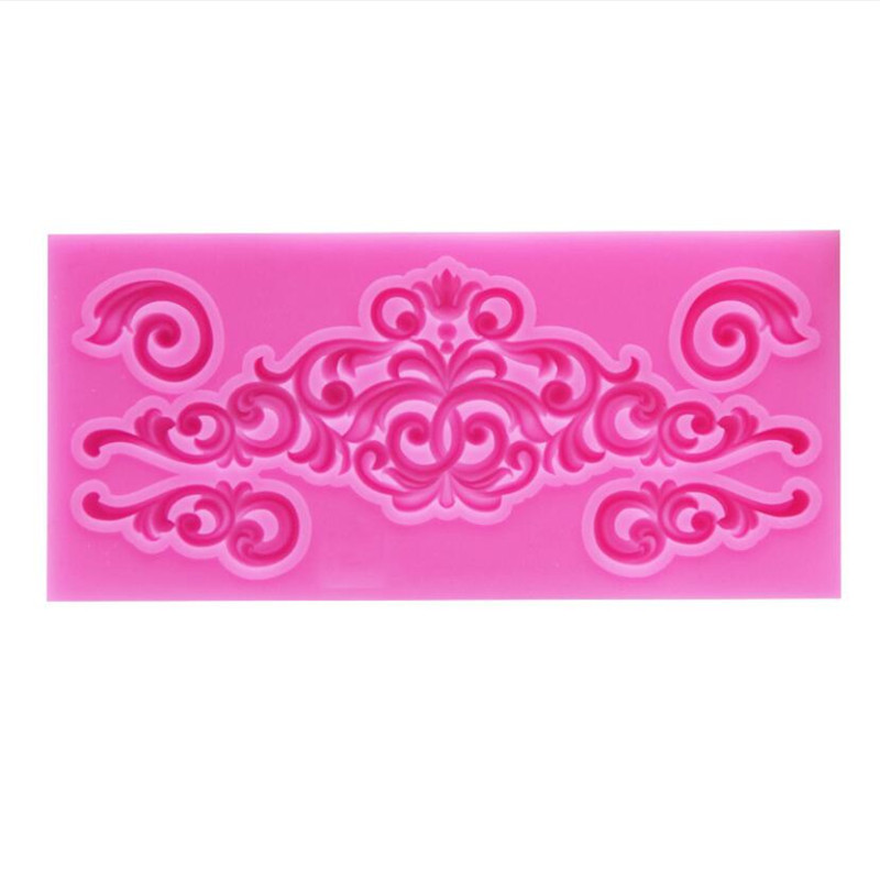 DIY Sugar Craft Cake Vintage Relief Border Silicone Mold Fondant Molds Cake Decorating Tools Gum Paste Mould