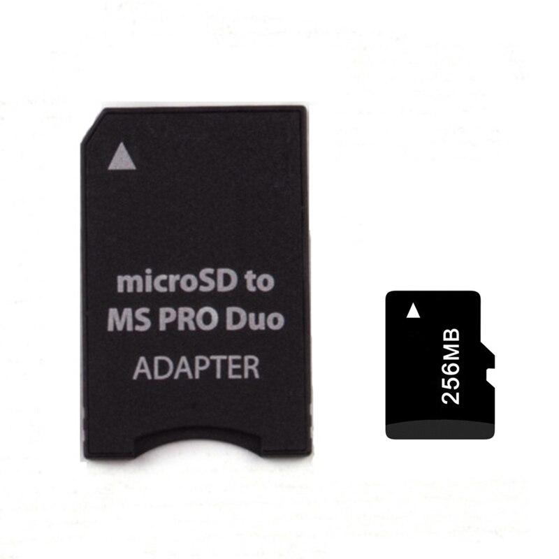 Micro TF Card To MS Card MS Pro Duo Adapter Micro Card 64MB 128MB 256MB 512MB 1GB 2GB Card+Memory Stick Converter: 256MB