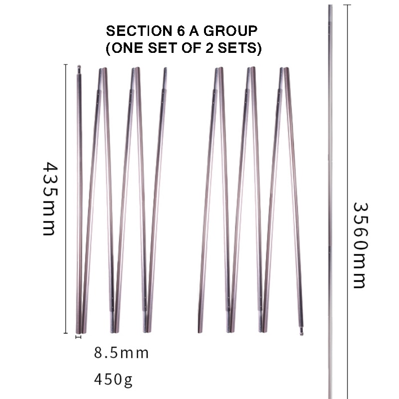 Tent Ondersteuning Staaf Tent Rod Fiberglass Pole Vervanging Camping Ondersteuning Polen Voor Reizen Avonturiers Apparatuur Accessoires