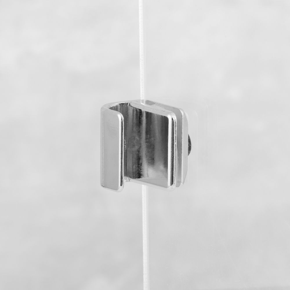 Vitrine de porte en verre en acier inoxydable, bouton MELrib d'armoire, pas de propositions, poignée de porte en verre en acier, pince, clips, quincaillerie de meubles
