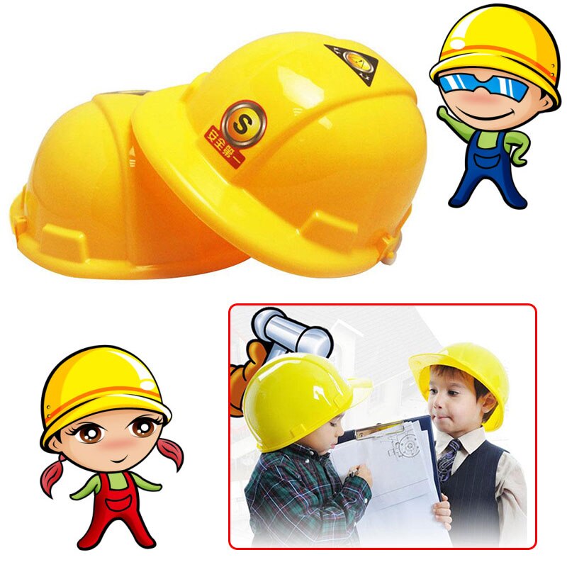 Kids Children Simulation Helmet Pretend Role Playing Construction Safety