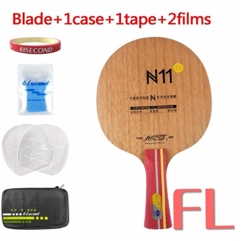 Galaxy Milky Way Yinhe Blade N11s N 11s N-11s OFFENSIVE for Table Tennis Racket Balls Racquet Sports Shakehand: FL with F 1 case
