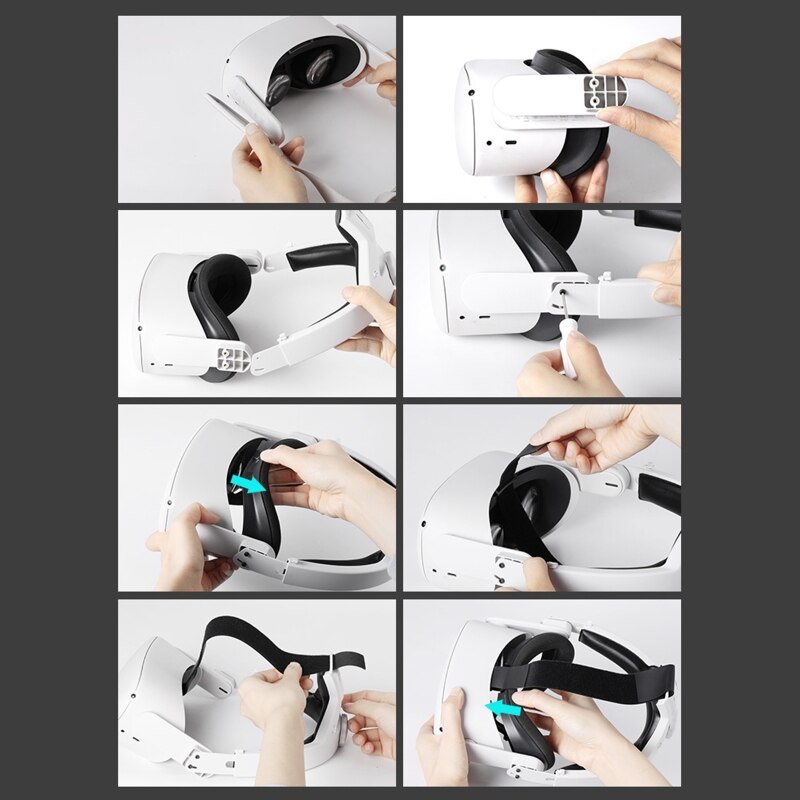 Adjustable Band Cushion Helmet Compatible with Oculus Quest 2 Headband Head Strap Lightweigt Increase Supporting