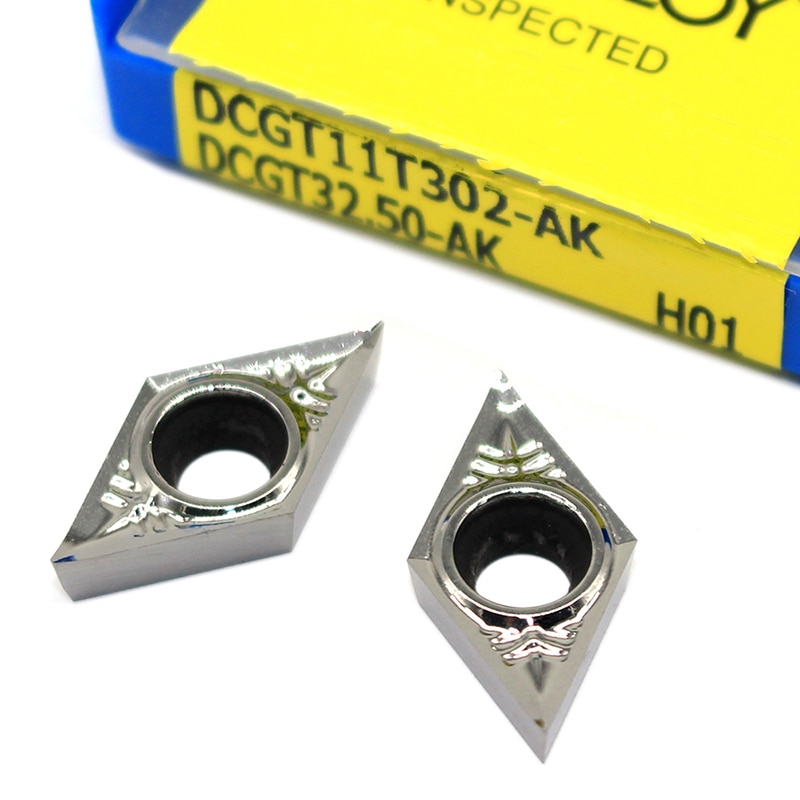Dcgt 11 t 302 dcgt 11 t 304 dcgt 11 t 308 ak h01 100%  original skærfræser aluminiumslegering cnc drejebænk værktøj aluminium bearbejdning