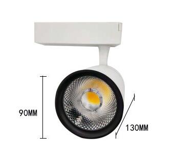 Luz de pista LED COB 20W 30W 35W foco de tres líneas de guía supermercado centro comercial showroom APS889-18