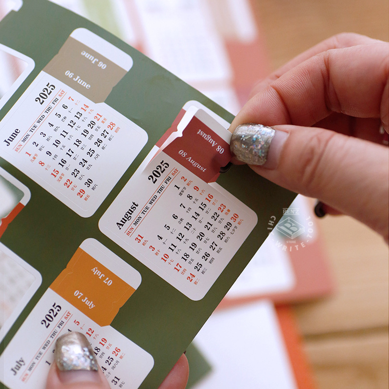 2025 2026 Calendar Stickers Kawaii Journal Planner Index Stickers Notebook Bookmarks Agenda Label Tags Kawaii Stationery Office