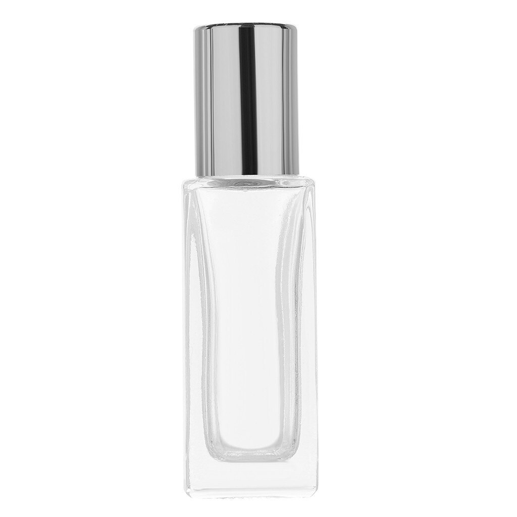 Mini æterisk olie stålrulle glas parfume flasker guld sølv sort rejsende tomme genopfyldelige flasker opbevaringsbeholder  #25: B