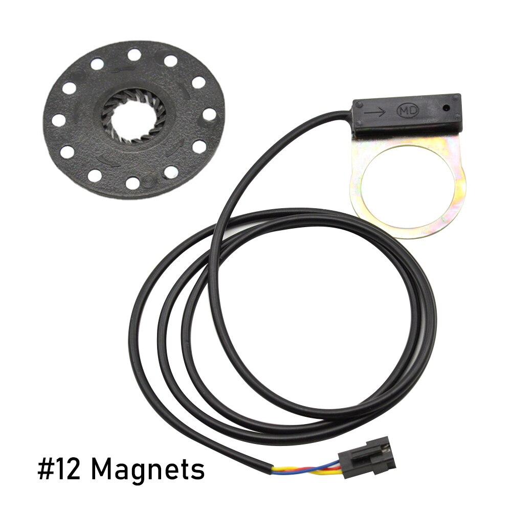 5/8/12 Magneet Elektrische Fiets Pedaal Assistent Sensor Pas Systeem Extra Snelheid Enkele Dubbele Hall Sensor Ebike E-fietsonderdelen: 12 Magnets