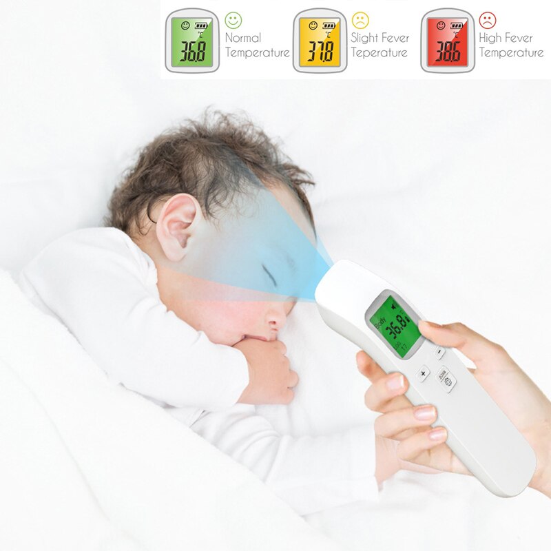 Replaceable battery Non-contact Infrared Forehead Thermometer Fast measure PortableBlood oxygen saturation heart rate oximeter