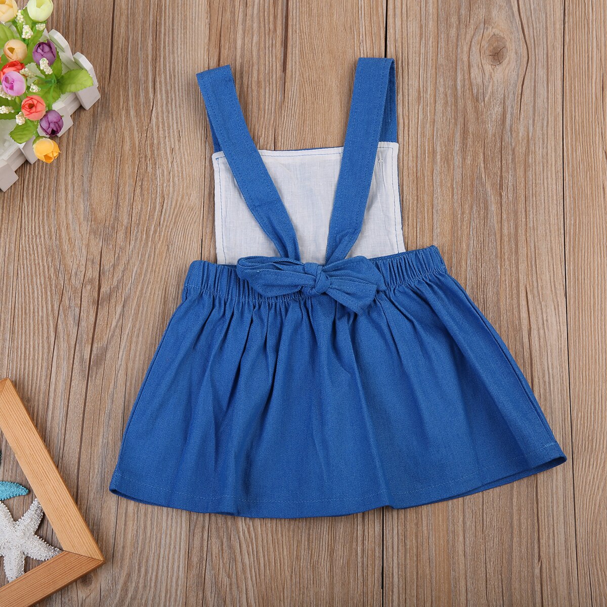 Infant Skirts Baby Girls Denim Sleeveless Casual Skirts Outfits