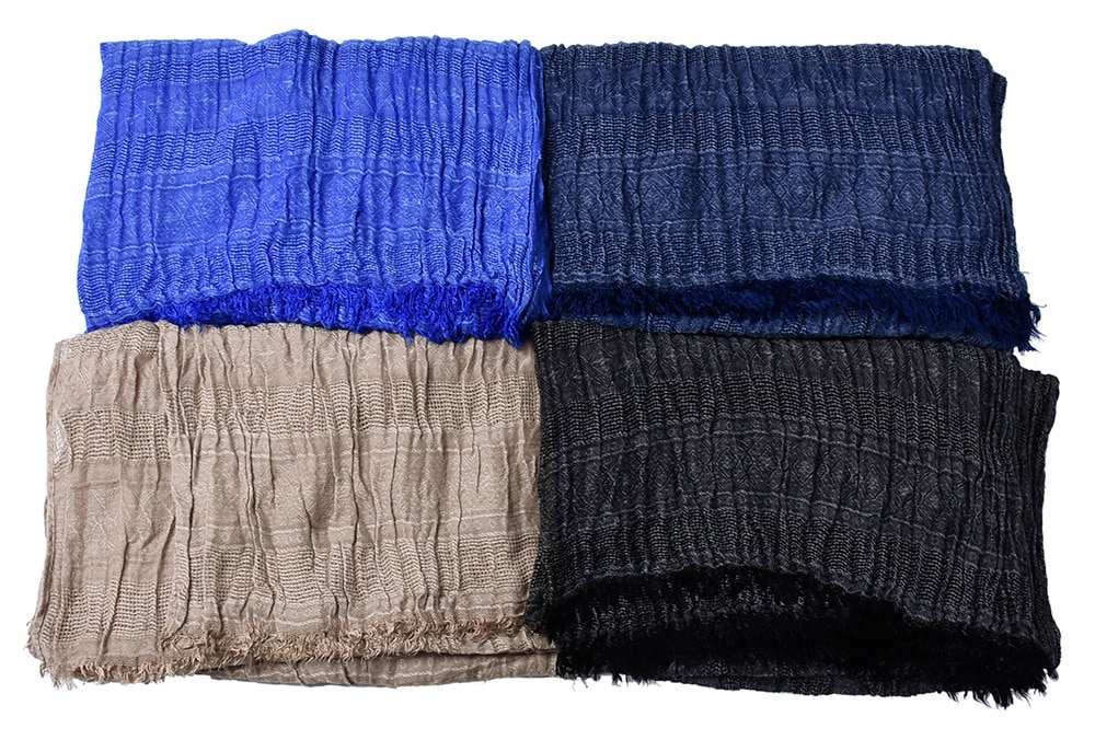 Luksus båndtørklæde herre massivt bomuldstørklæde kvinde & mænd sjal wrap jacquard vævet lange tørklæder med kvaster 175*80 cm