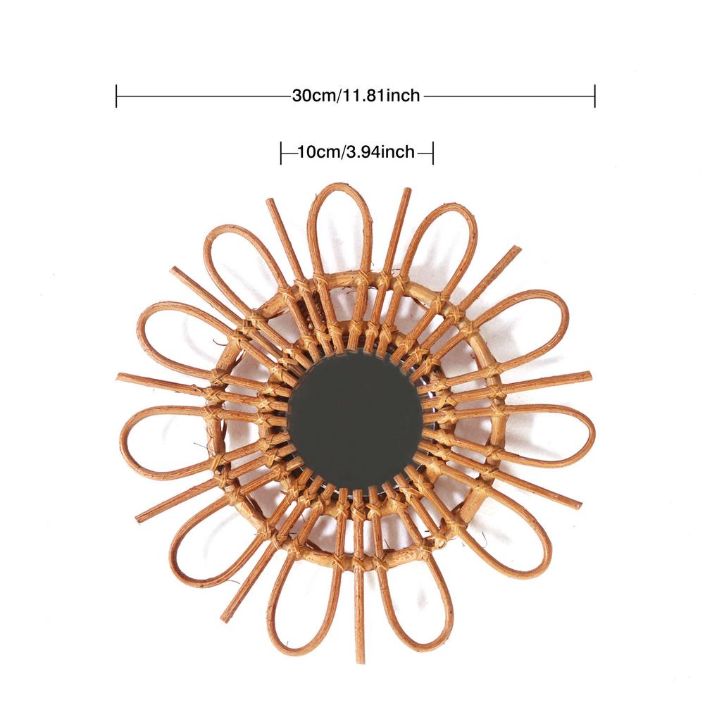 Specchio Da Parete in Stile nordico Fatti A Mano Geometrica Neutro di Disegno di Legno Specchio Appeso Decor Per Tutti I Piani di Decorazione di Interni
