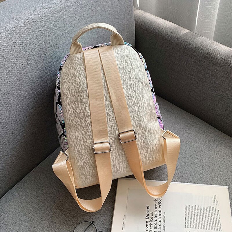 Jzyzqbx Eenhoorn Patroon Schooltas Snoep Kleur Pailletten Rugzak Kinderen Plecak School Rugzak Voor Meisjes Kid 'S Boek Tas