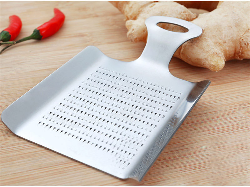 1pc Ingwer Knoblauch Wasabi Reibe Brecher Knoblauch Presse Gerät Zerhacker Cutter Knoblauch Schäler Küche Werkzeuge Edelstahl: Schaufel Typ