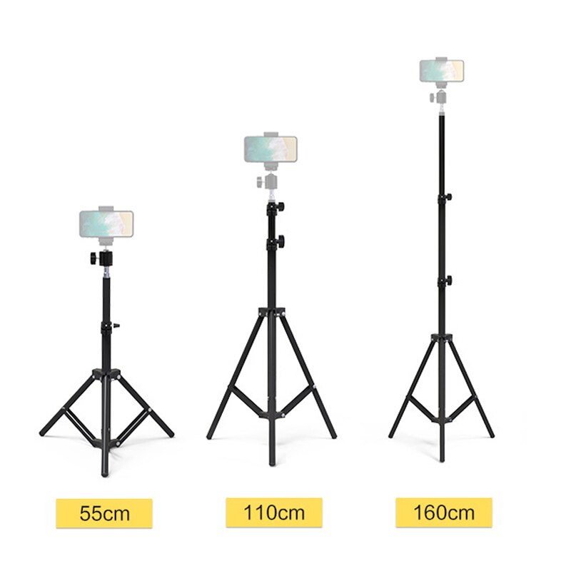 160cm tripé 1/4 cabeça de parafuso fotografia luz tripé para câmera do telefone refletor softbox flash luz guarda-chuva estúdio vídeo