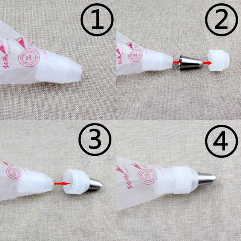 Heißer Kunststoff Dekorieren Mund Konverter Adapter Süßwaren Gebäck Tipps Stecker Düse setzt Kuchen Werkzeuge Backen Küche Werkzeuge