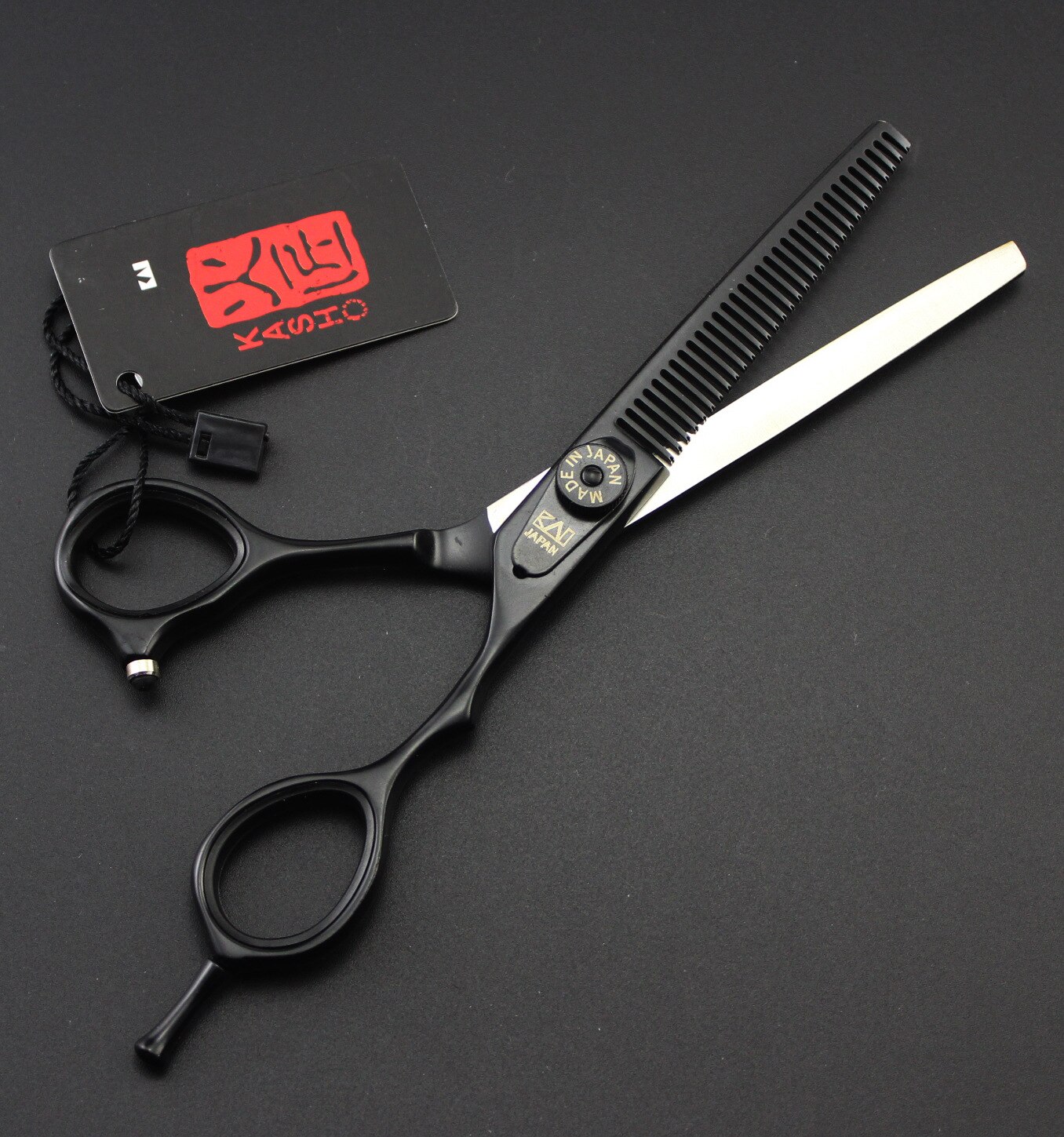 Professionelle 6 zoll Haar Schere Salon Friseur Barber Schere Schneiden Verdünnung Styling Werkzeug: KS-6 black thinning
