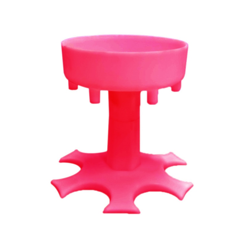 6 shotglas dispenser houder wijnkistje likeurdispenser wijn whisky bier dispenser rek party games drinkgerei bar accessoires: Roze