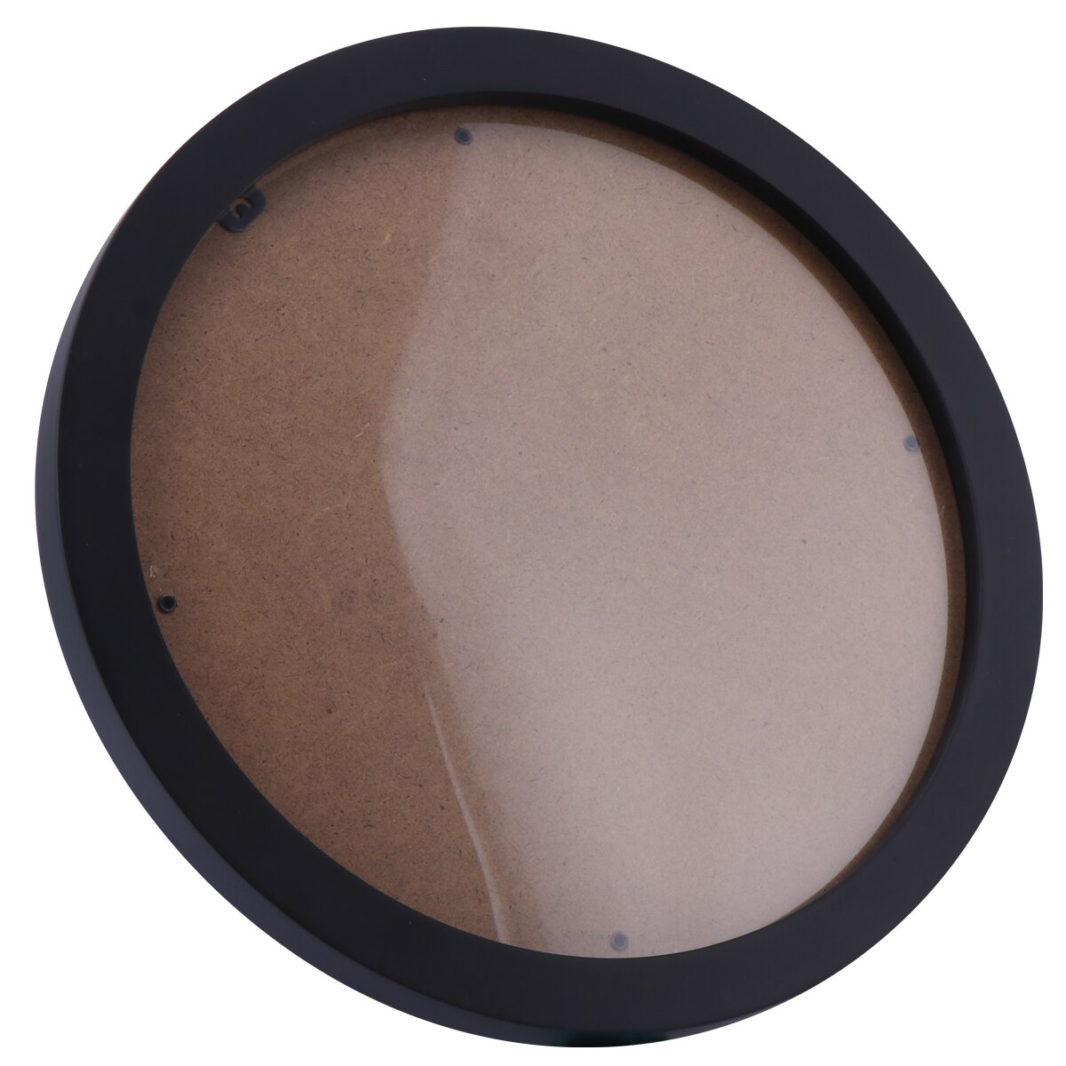 1Pc Wooden Round Photo Frame Wall Picture Frame Nordic Picture Holder: Black