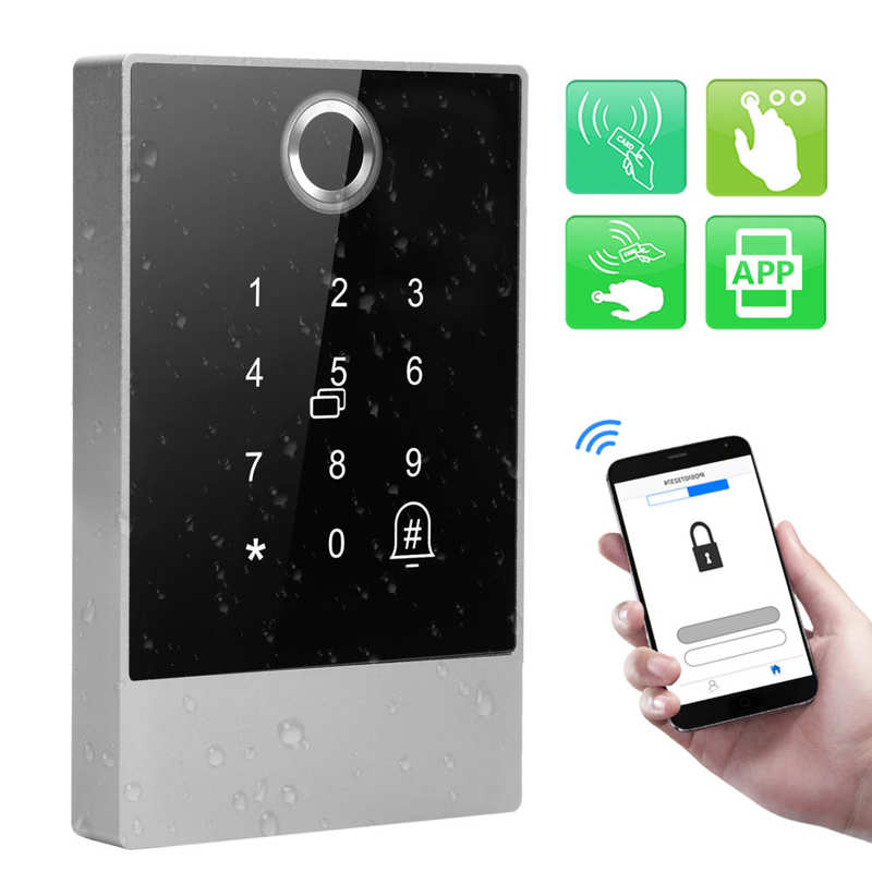 Smart Toegangscontrole Machine Bluetooth Wachtwoord Kaart IP66 Waterdicht Voor Ttlock App Operationele Voor Families, Hotels, Kantoren