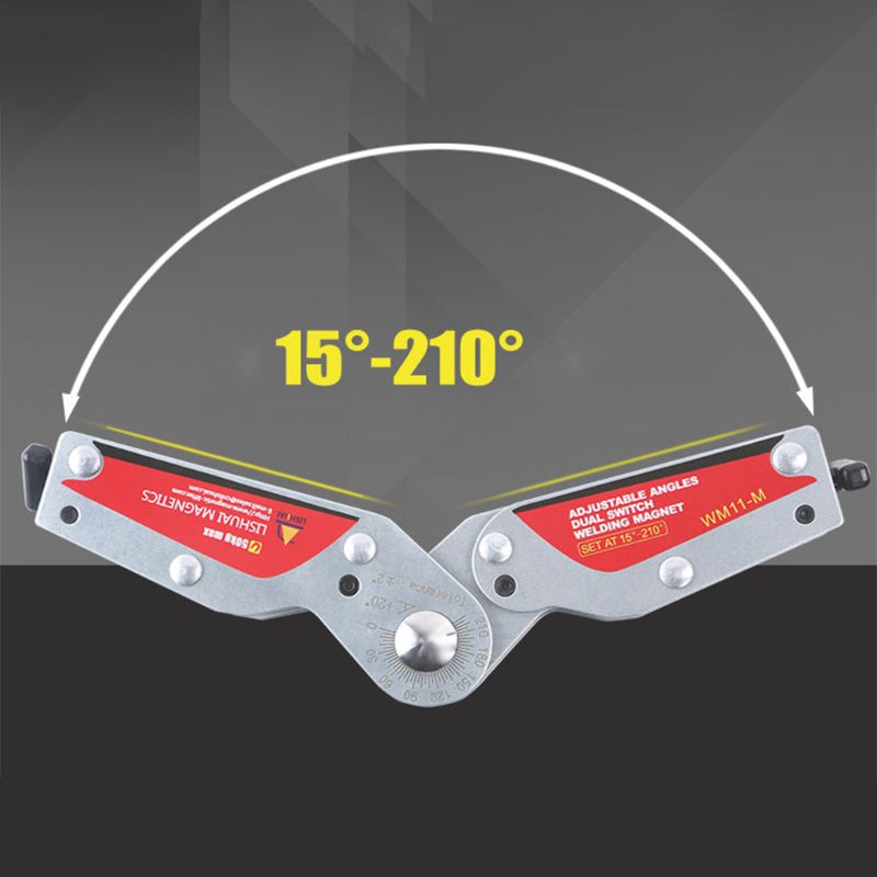 WM11 15-210 degree On/Off Adjustable Angles Welding Magnet/Switchable Neodymium Magnetic Welding Holder S/M Size