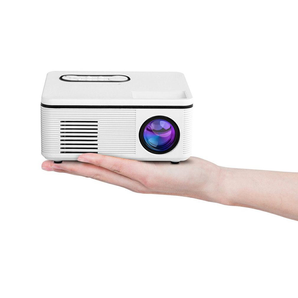 S361 Portable Mini Projector 1080P HD 400 Lumen LED Projector Built-in Speaker Home Media Player Projector HD LED Multimedia