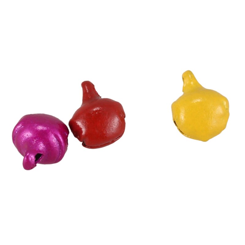 -6mm 200 kpl/erä sekoitusvärit irralliset helmet pienet soittokellot joulukoristeet - värisekoitus