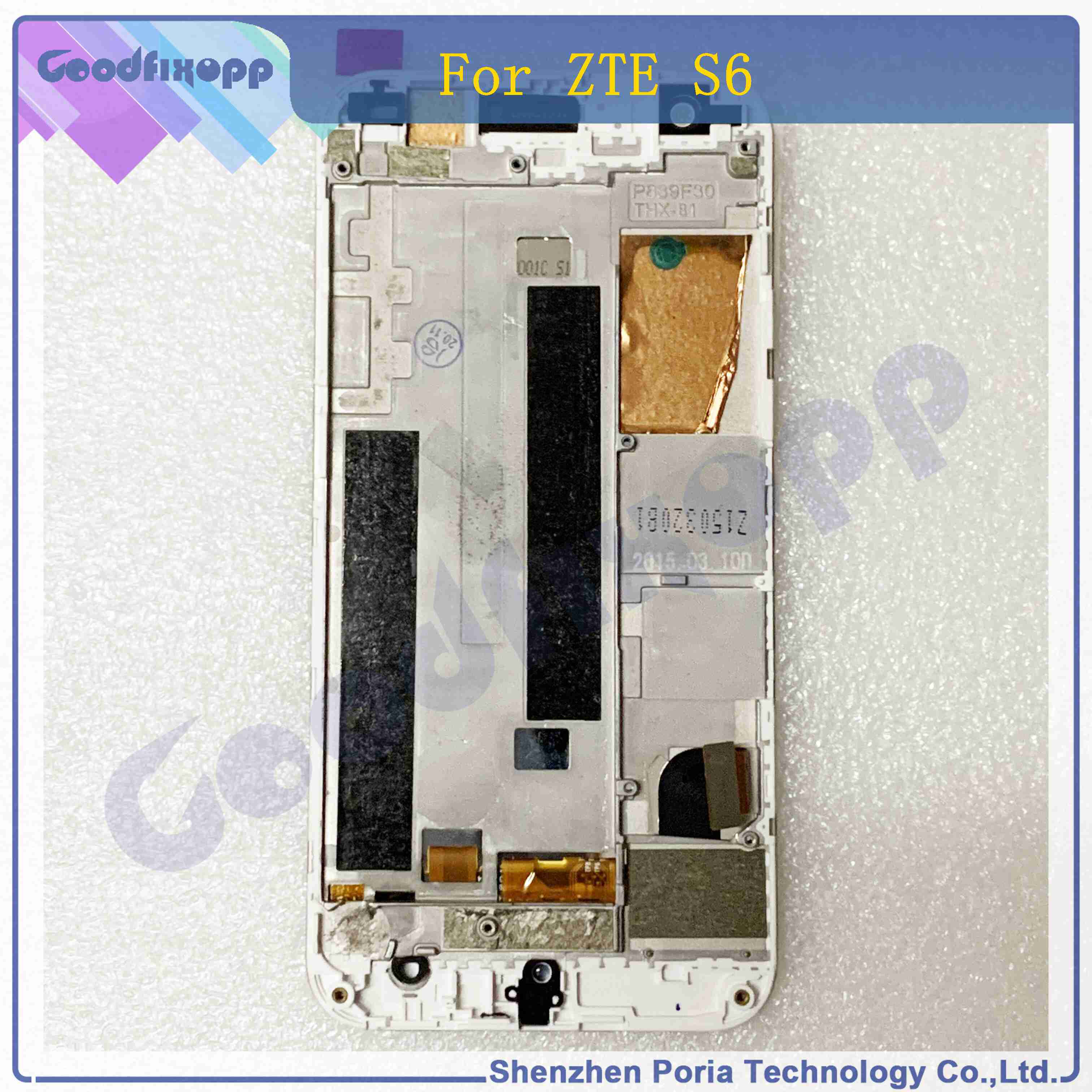 AAA LCD ZTE Blade S6 Display Touch Panel Mobile Screen Digitizer Assembly With Frame Phone Parts ZTE S6 LCD