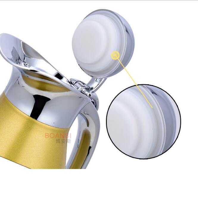 Bouteille Isotherme/cafetière Avec Affichage Numérique - Capacité 2 Litres - En Verre Et Plastique - Couleur Blanche