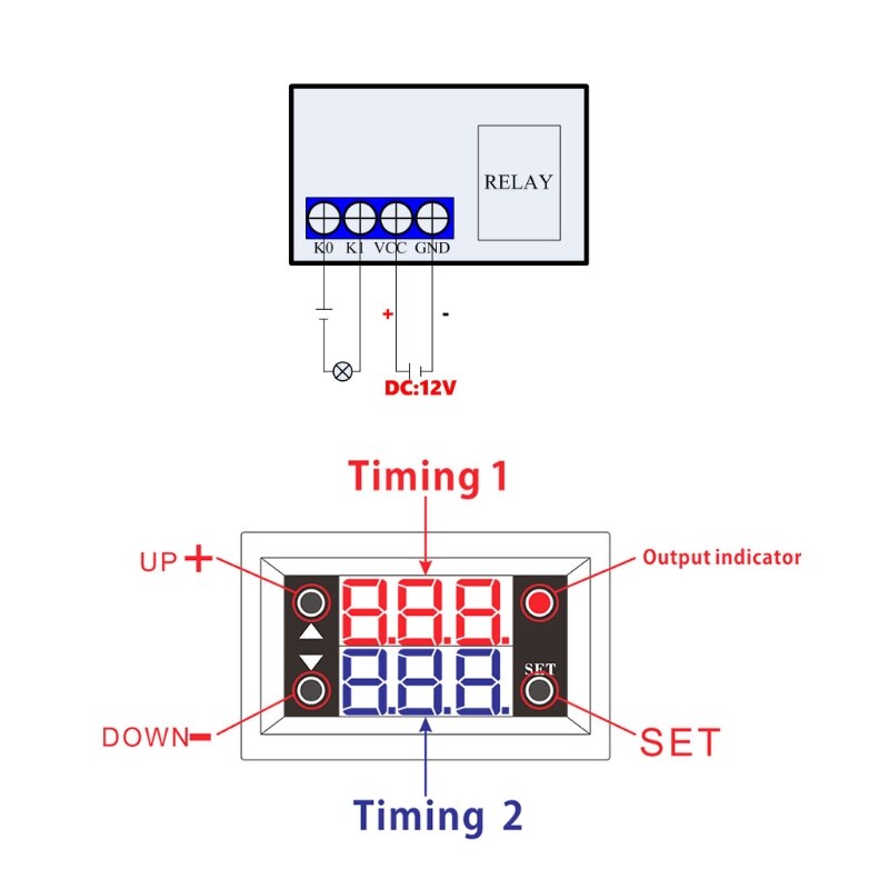 12V Timer Verzögerung Relais Modul Digitale Led-an... – Vicedeal