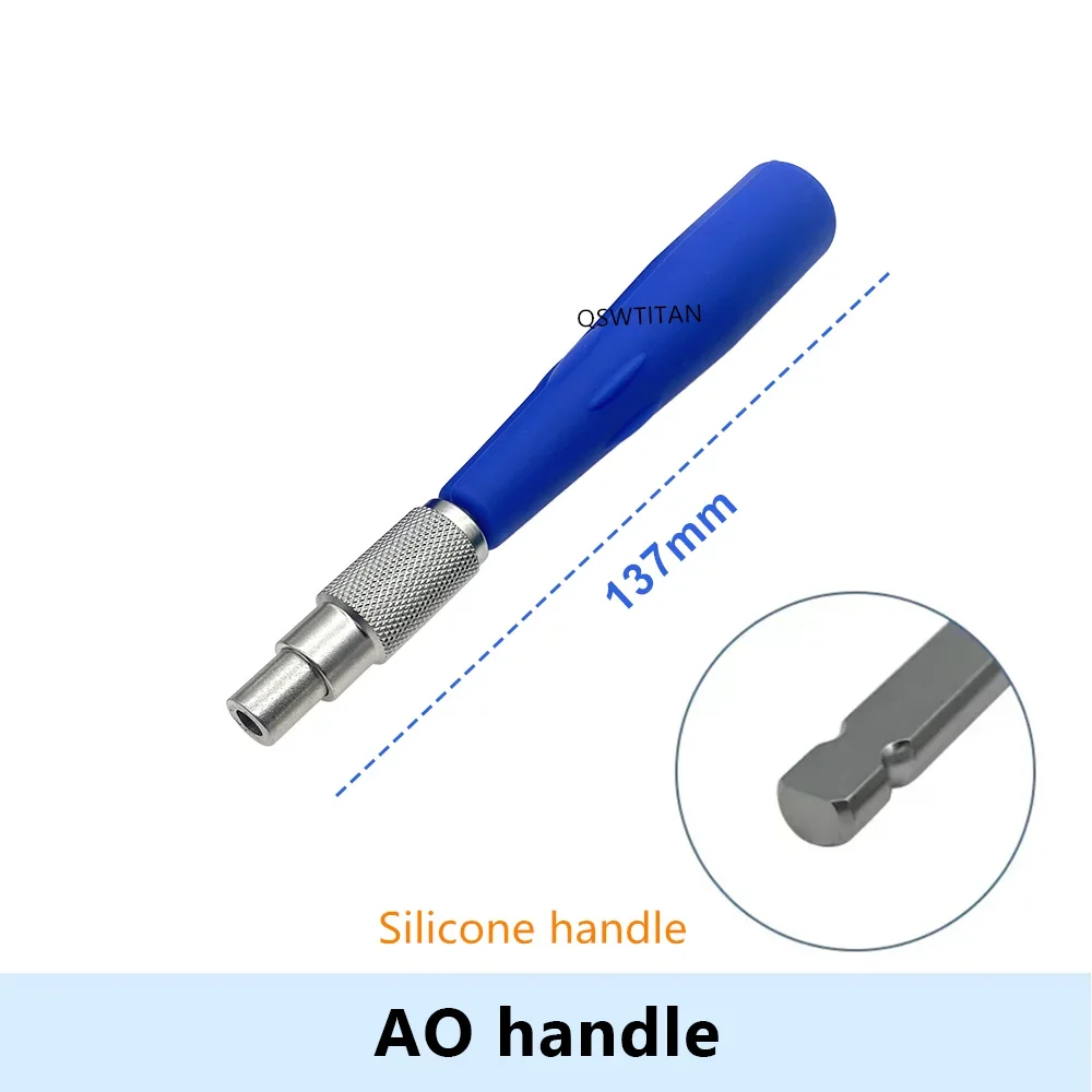 Orthopaedic Bone Screw Driver Instruments Spinal Pedicle Screw Nail Cap AO Driver Hex Screwdriver AO Plum Star Driver: Khaki