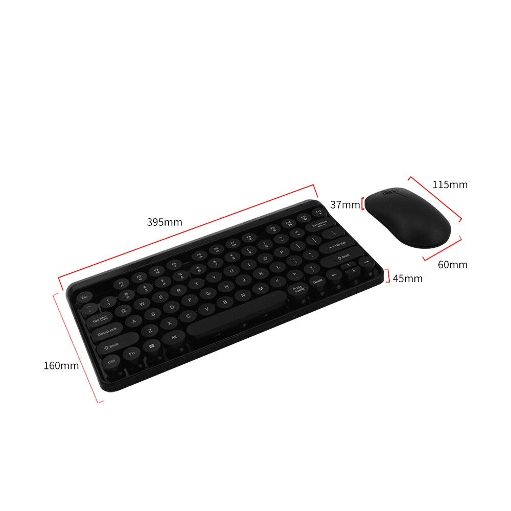 CHYI 2.4Ghz Wireless Keyboard Mouse Combo Ergonomic Computer Gaming Keypad 1200DPI USB Optical PC Mice For Desktop Laptop Tablet