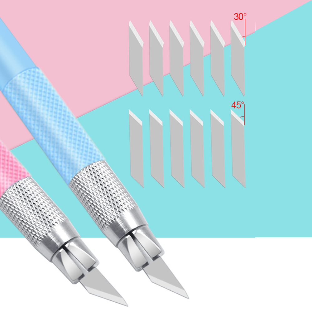 Carving Knife Tools Kit DIY Art Craft Non-Slip Blades Cutting Tool Rotating Blade Paper Cutter Making Handicraft Carving Tools