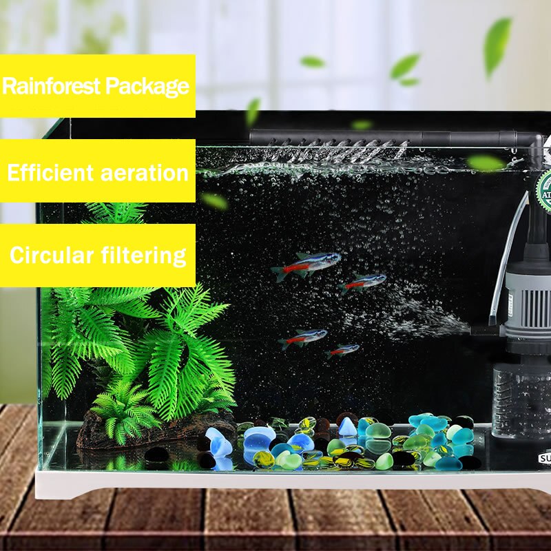 Internal Aquarium Filter Pump Submersible Fish Tank Water Pump Filter Wave Surf Circulation Oxygen Pump goldfish
