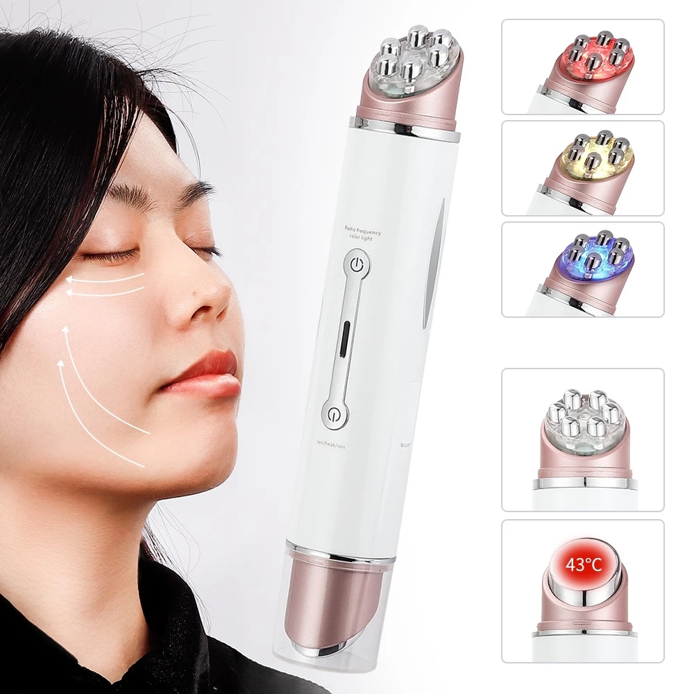 Auge Messager RF Radio Mesotherapie Elektroporation Schönheit Stift ems Frequenz LED Gesicht Lifitng Haut Verjüngung Falten-entferner