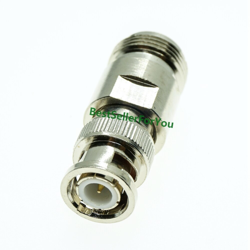 N type hann-hunn-til-bnc-hann-hunplugg rf koaksialadapter-kontaktadaptersett: 1 stk bnc n-jk