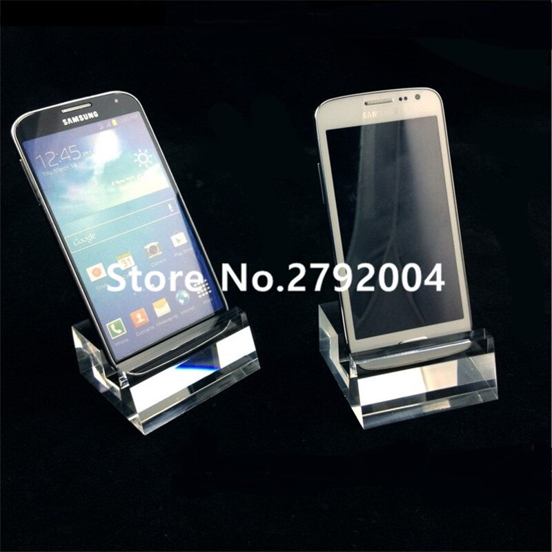 10pcs Clear Acrylic Stand Mount Holder for Cell Phones Plexiglass Universal Phone Stand