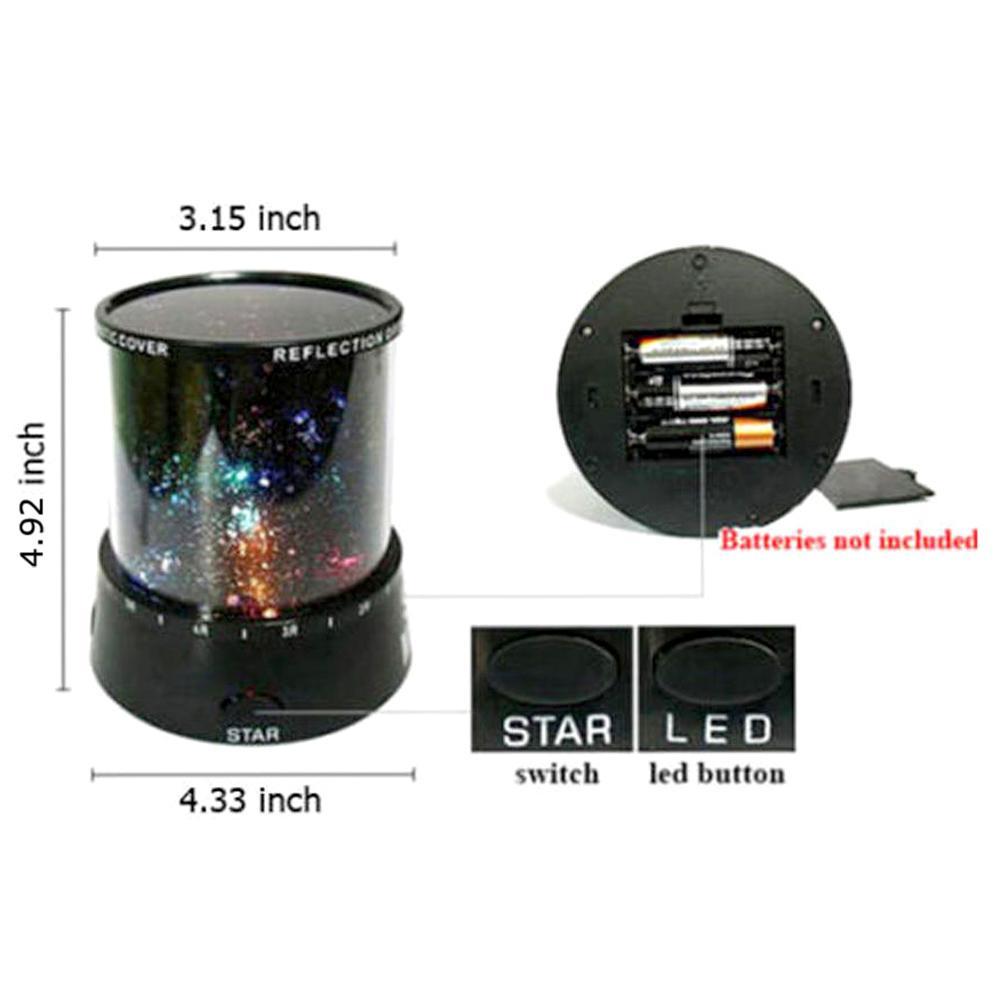 Novelty Kamer Night Light Projector Lamp 2 Modi Starry Star Sky Cosmos Master Kids Kinderen Baby Slaapkamer Slapen Lichten