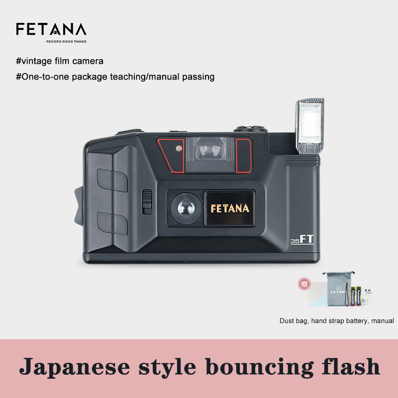 Fetana pek-og-skyt filmkamera engangsfilmkamera 35md helautomatisk parfotografering studentmaskin 135 film: Rød