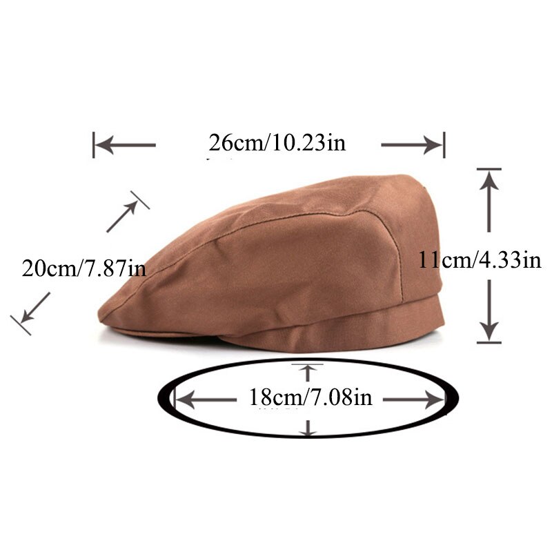 Hotel Head Wrap Pirate Hat Forward Hat Visors Chef Beret Chef Hat Cap Work Hats Solid Color Red White black Berets Cap