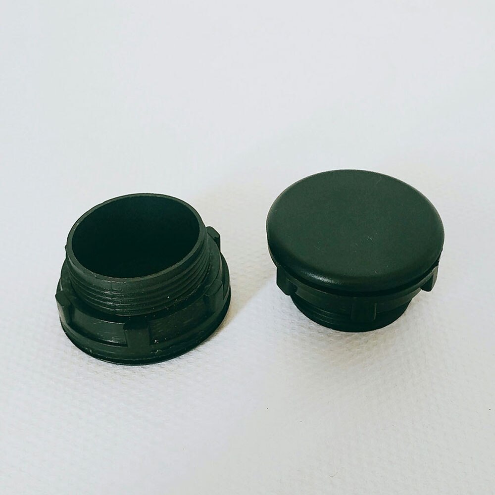30mm plastic button panel plugs push button switch hole cover cap black/Gray: black