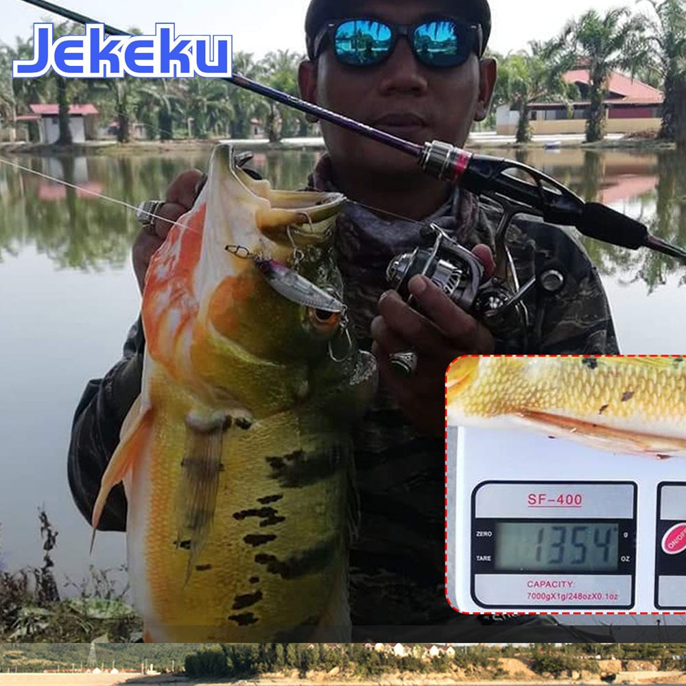 JEKEKU solide pointe truite leurre tige UL puissance 1.68m 1.8m 1.98m ultra-léger 1-7g 2-6lb carbone filature/coulée tige Probale poisson