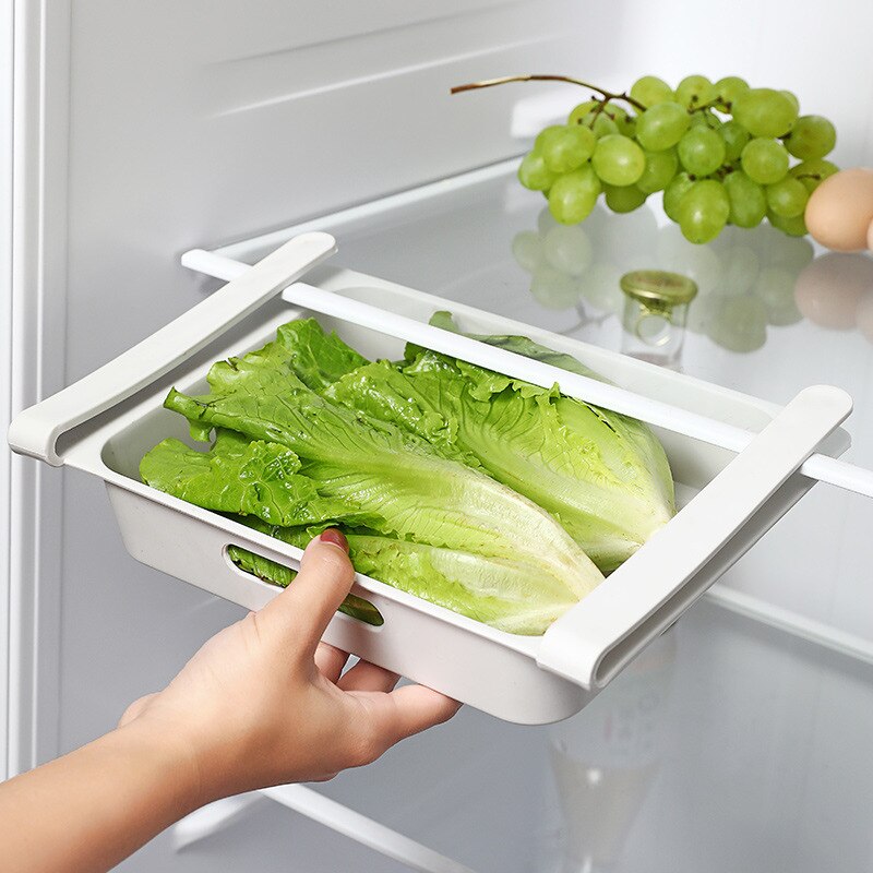 Refrigerator Storage BoxKitchen Egg Carton Refrigerator Crisper Multifunctional Food-grade Plastic Storage Box Kitchen Supplies