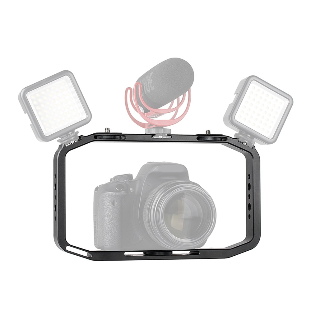 Ulanzi M-rig Alle in 1 Aluminium Handheld Vlog Stabilizer Setup Video Rig w Microfoon Koude Shoe Mount voor goPro Action Camera