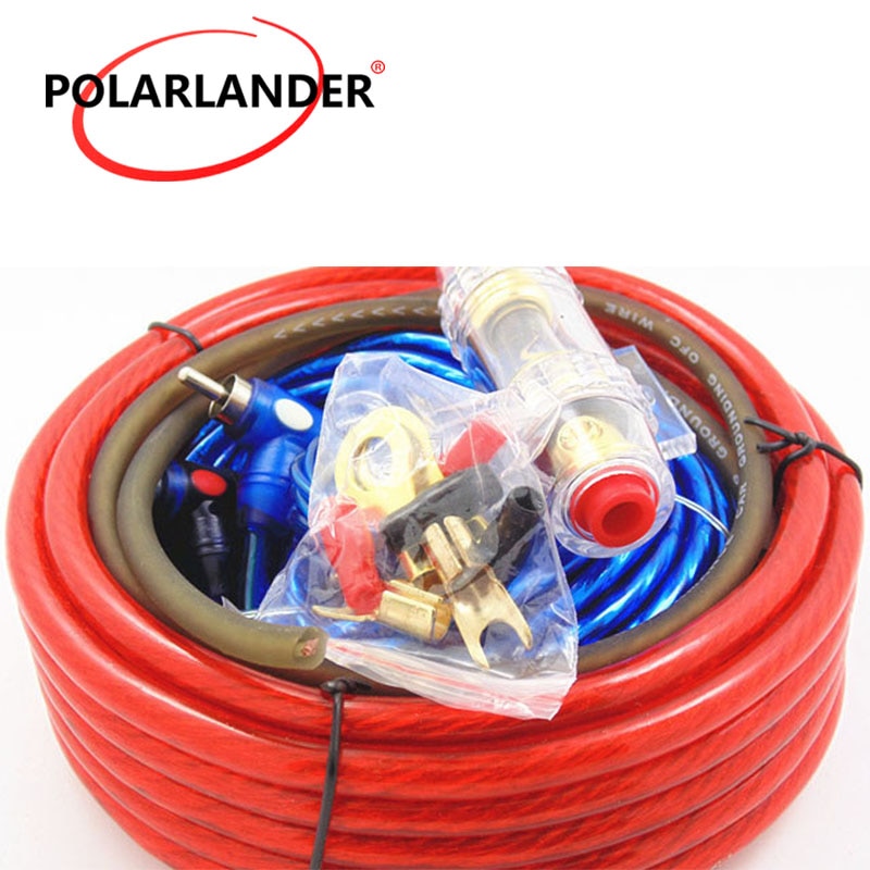 60 AMP Fuse Holder 8GA Power Cable Subwoofer Speaker 1500W Car Audio Wire Wiring Amplifier Installation Kit