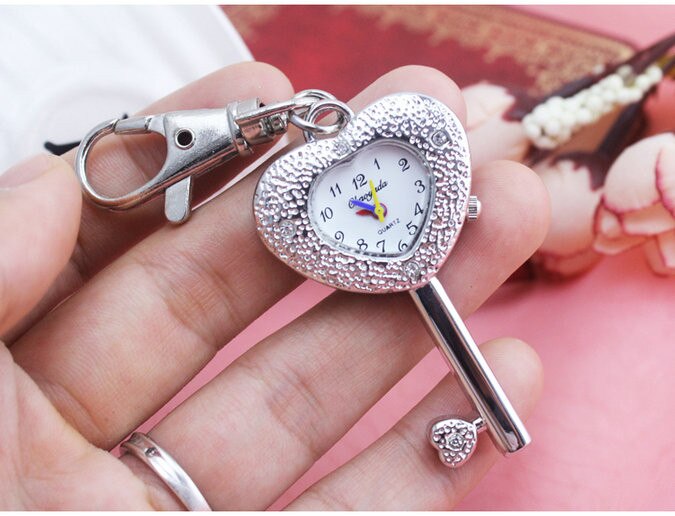 Chaoyada – montre de poche à Quartz en acier inoxydable, Vintage, Antique, , unisexe: 1