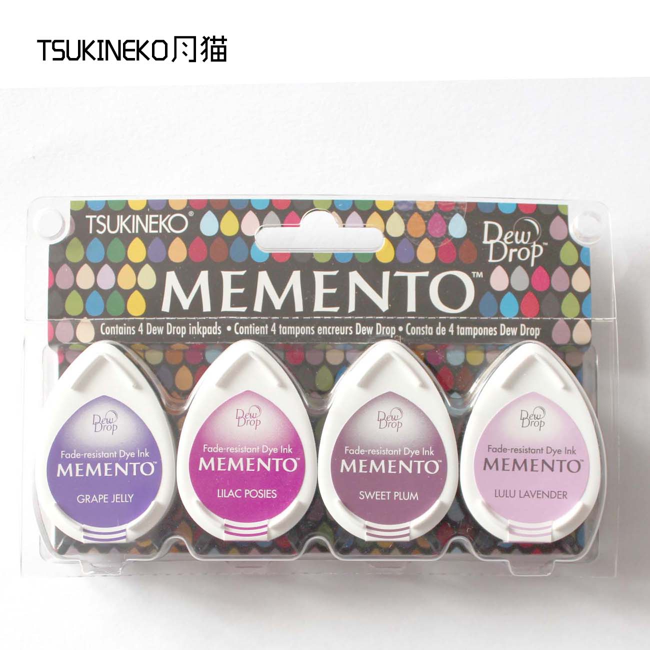 Tsukineko MD-012-200 Sorbet Scoop Memento Ink Pad, Pack de 12