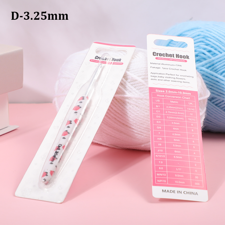 1 pièces/2.25-10.0mm Rose Crochet crochets poignée en caoutchouc aiguilles à Crochet pour débutants et tricot fil de Crochet bricolage artisanat au Crochet: royal blue
