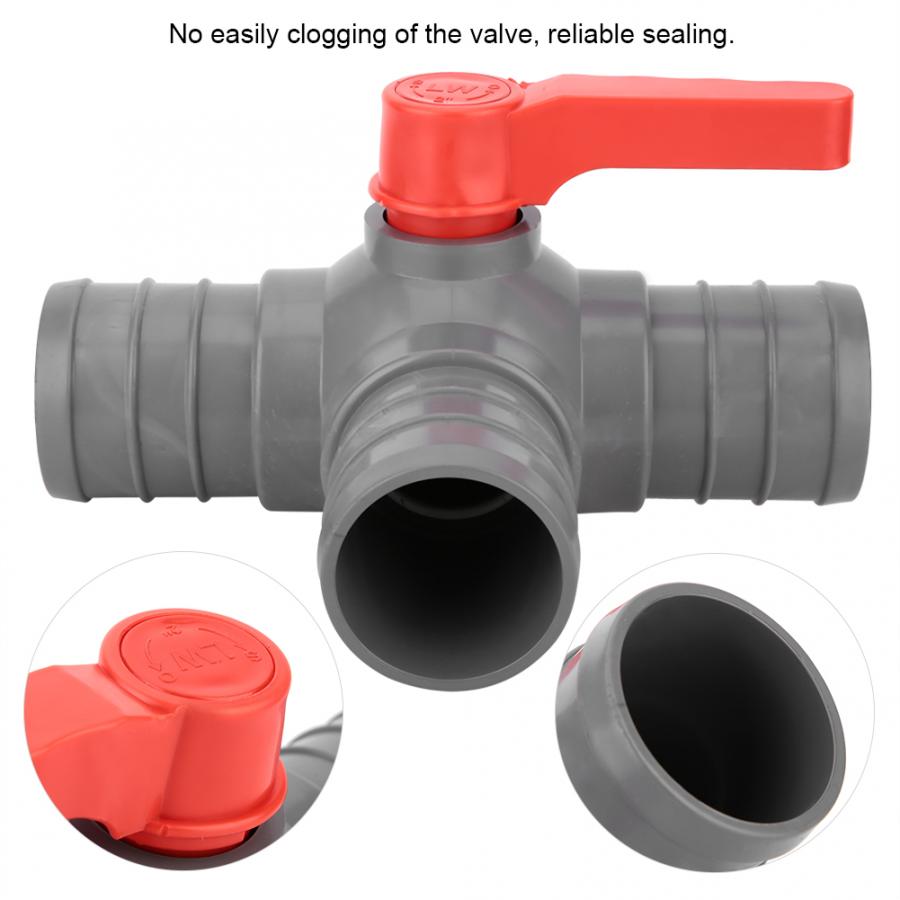 PVC Three-Way Valve Landscape Irrigation Device Plastic Valve Agriculture